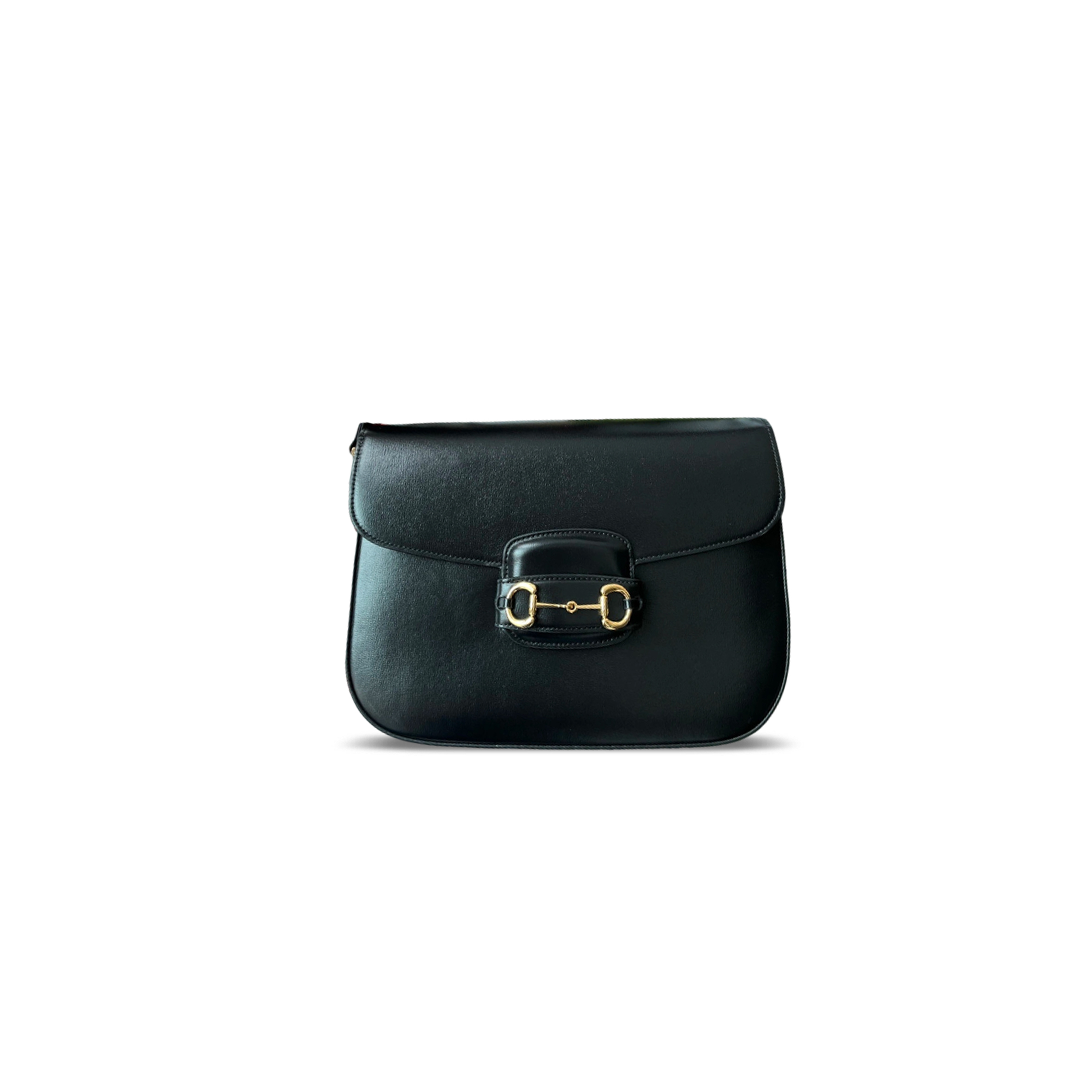 GUCCI HORSEBIT 1955 CANVAS WITH LEATHER SHOULDER BAG 700457 (30*21*7.5cm)